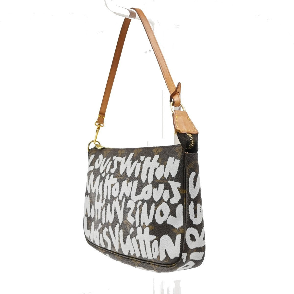 LOUIS VUITTON Pochette Accessoires Hand Bag Monogram Graffiti BN M92192 664RQ038