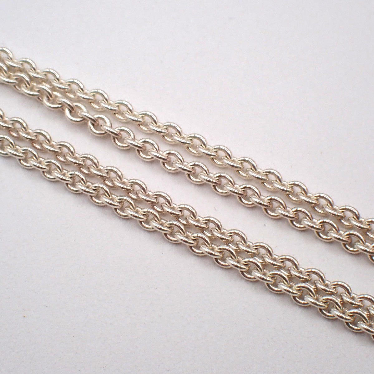 HERMES Logo Amulet Cadena Chain Necklace Pendant silver 925 France 72LC618
