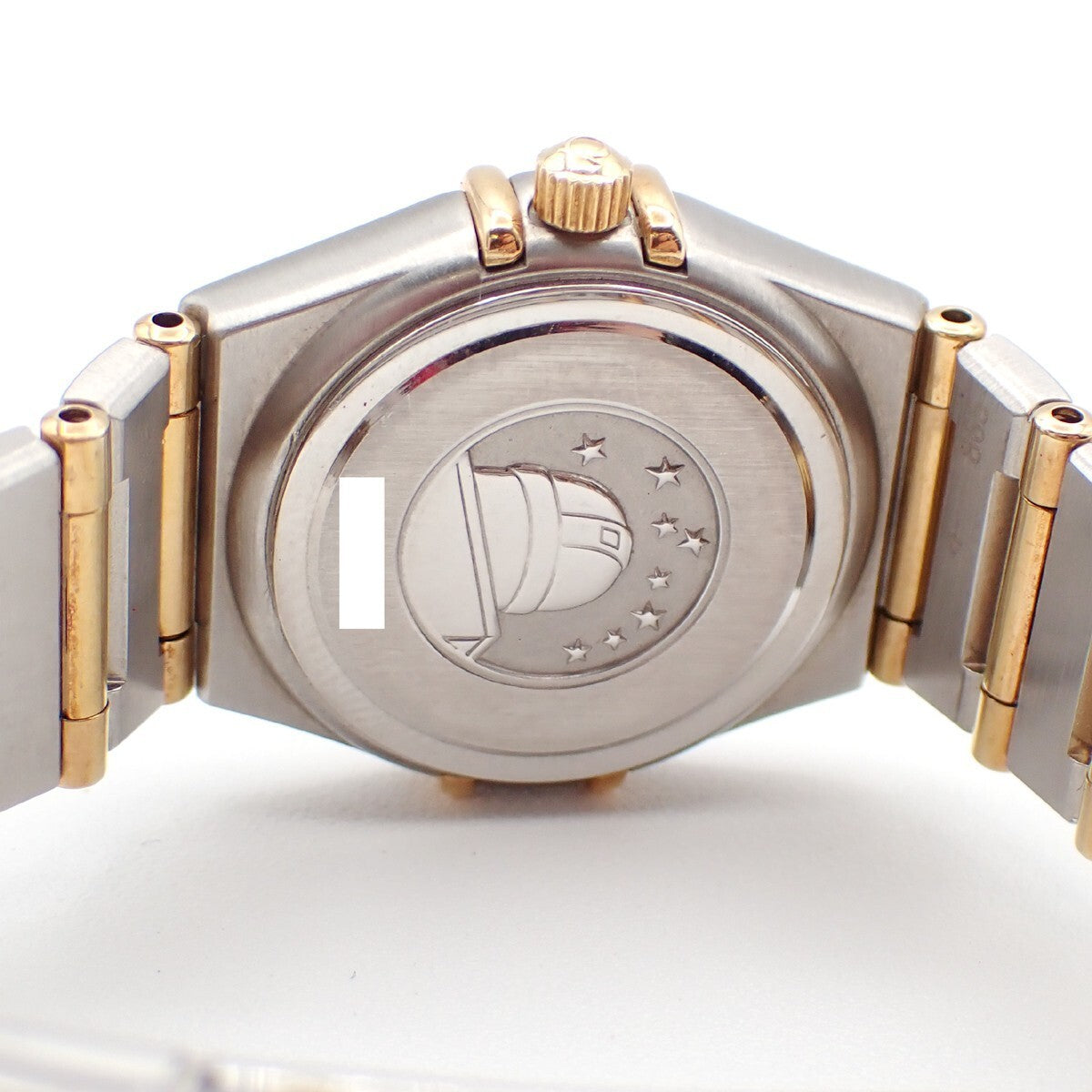 OMEGA Constellation Ladies Watch 1262.75.00 Quartz Diamond Steel Gold 300RK956