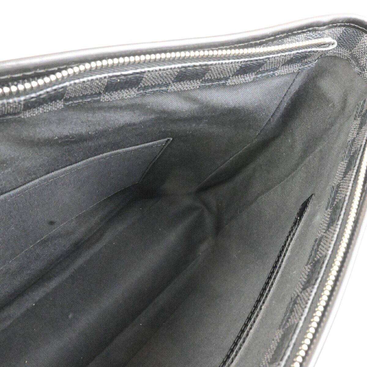 LOUIS VUITTON Tadao Shoulder Hand Bag Damier Graphite Leather BK N51192 18ED500