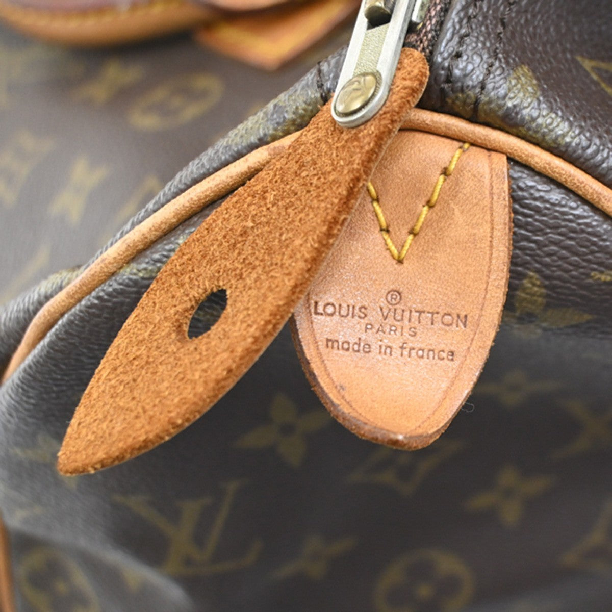LOUIS VUITTON Speedy 35 Travel Hand Bag Monogram Leather Brown M41524 82SA002