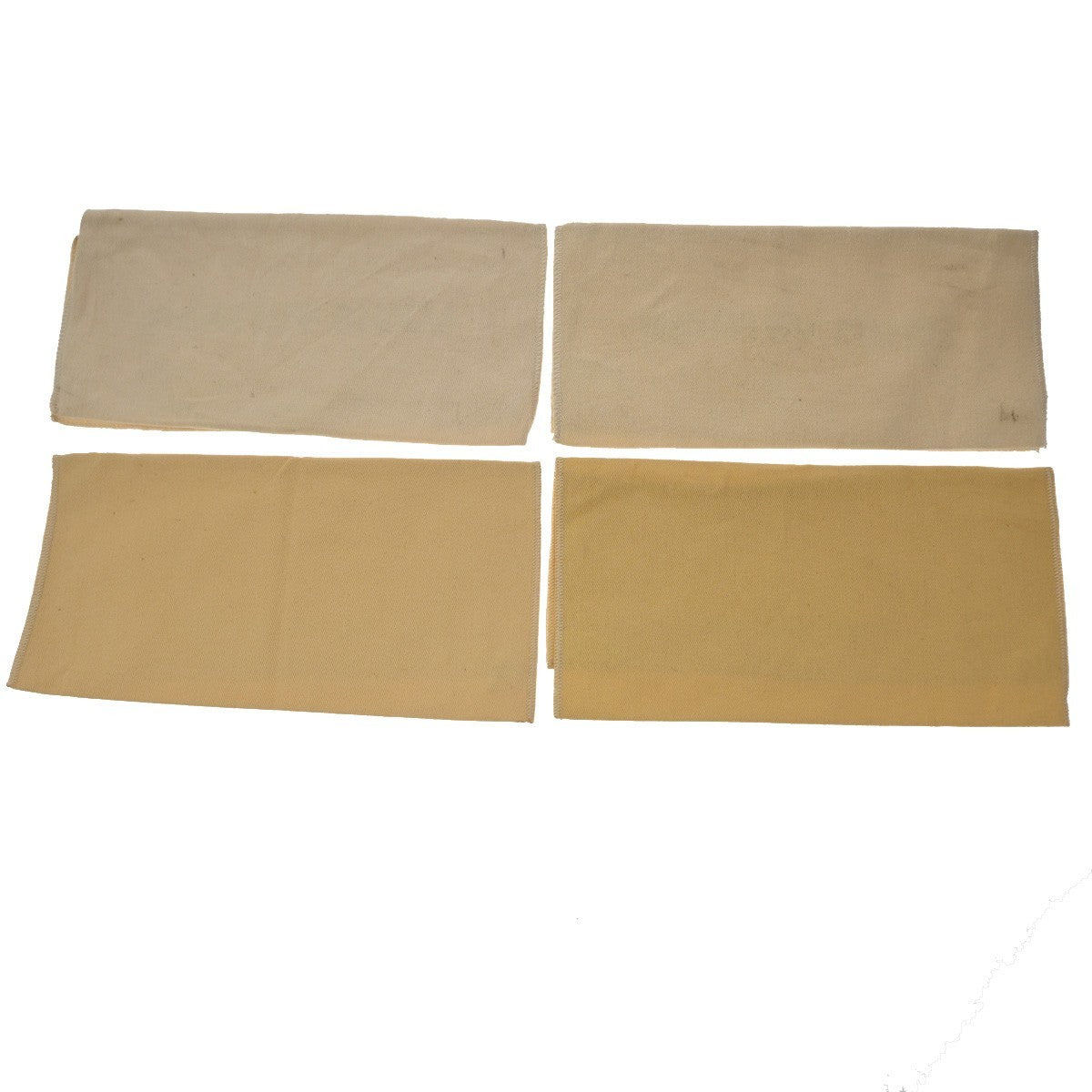 LOUIS VUITTON Logo 10 Set Drawstring Dust Bag Canvas Cotton Beige Brown 09YH867