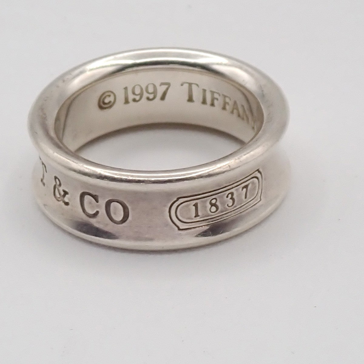 Tiffany & Co. Logo 1837 Ring JP 9 US 5 Silver 925 01ZA320