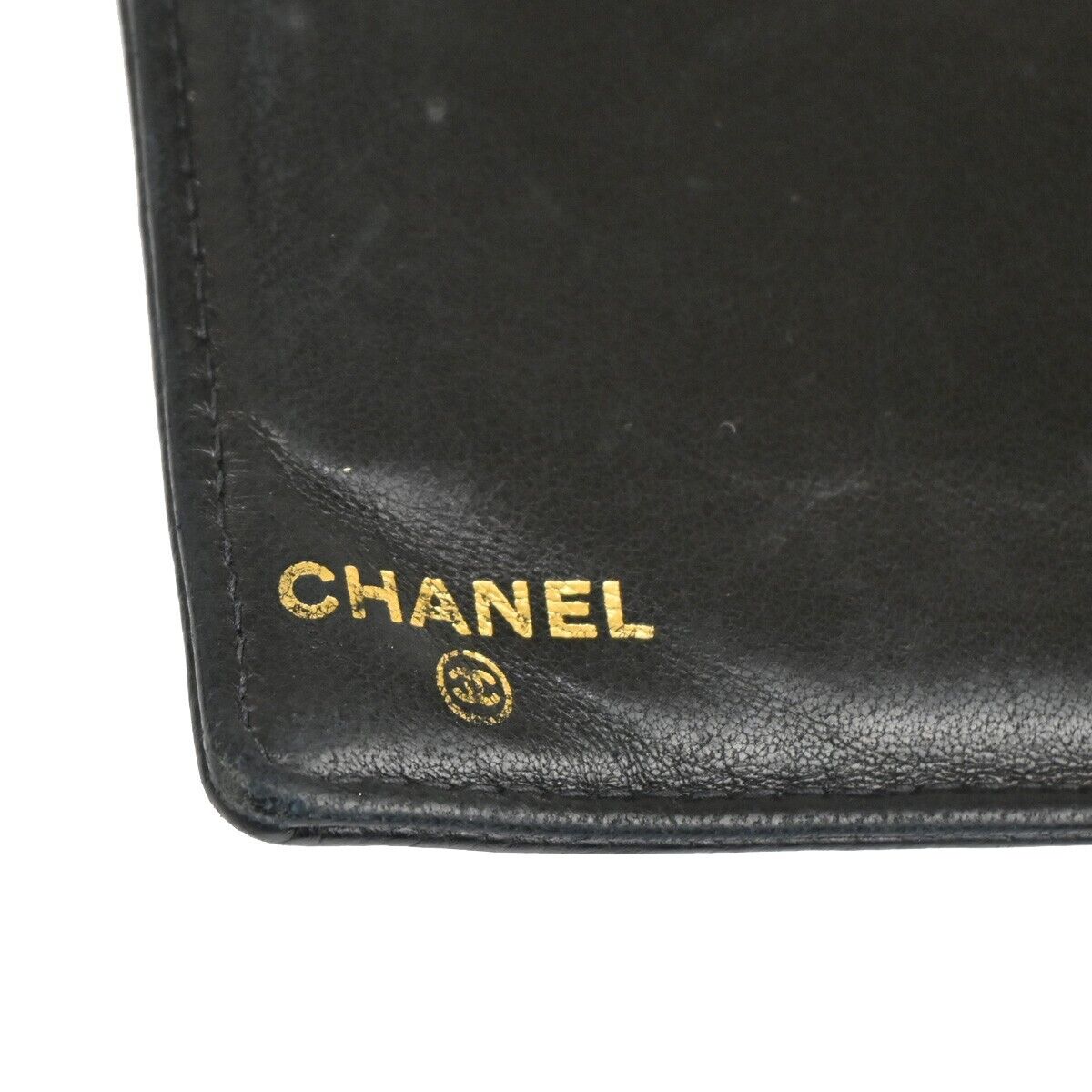 CHANEL CC Logo Long Bifold Wallet Purse Caviar Skin Leather Brown Spain 30YD900
