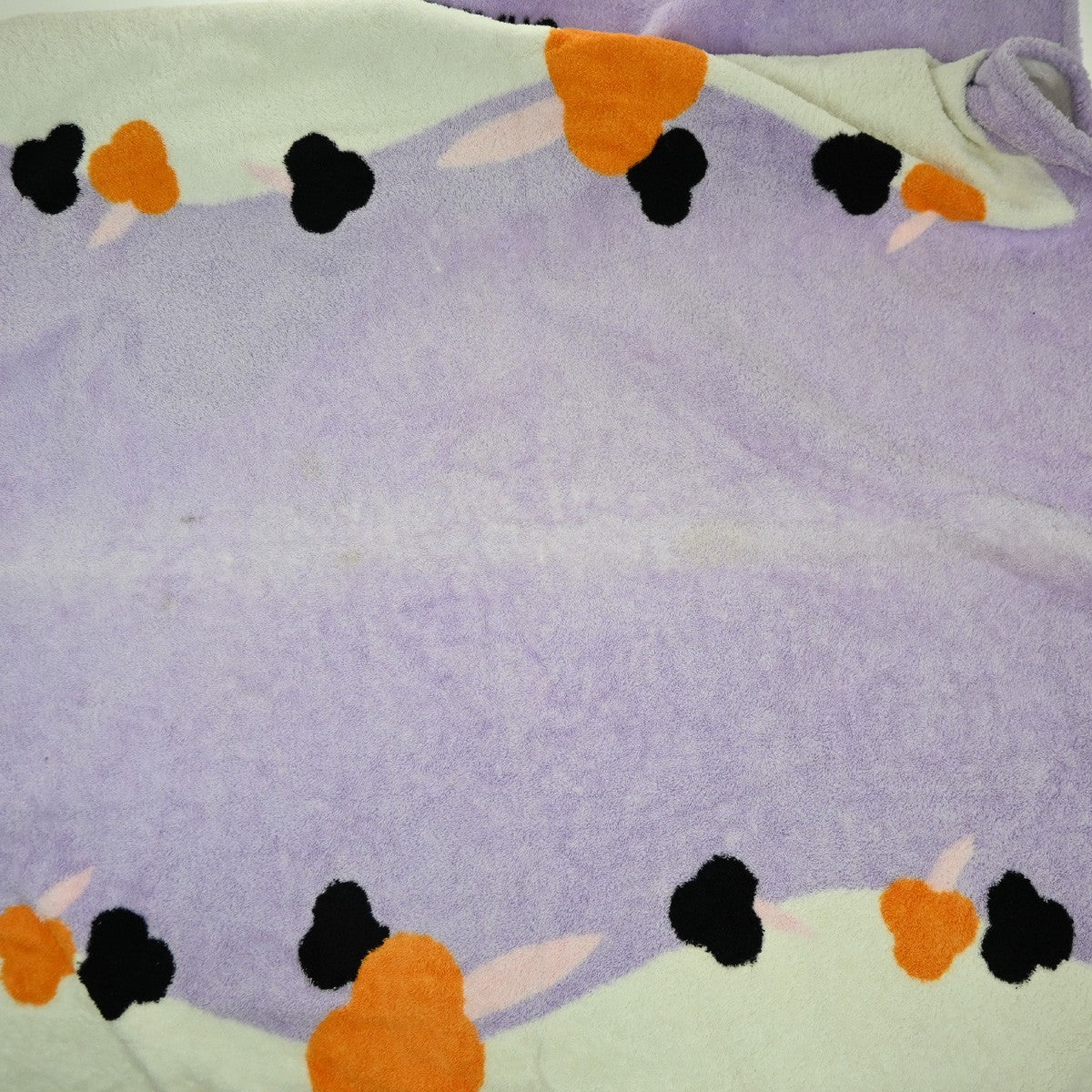 CHANEL CC Logo Camellia Large Beach Towel 100% Cotton Purple White 01KP556