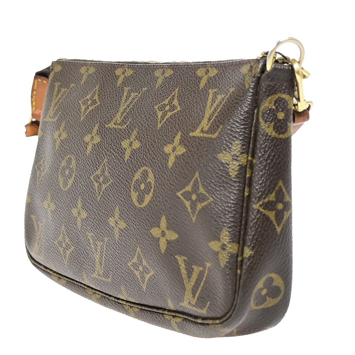 LOUIS VUITTON Pochette Accessoires Hand Bag Monogram Leather BN M51980 84EB026