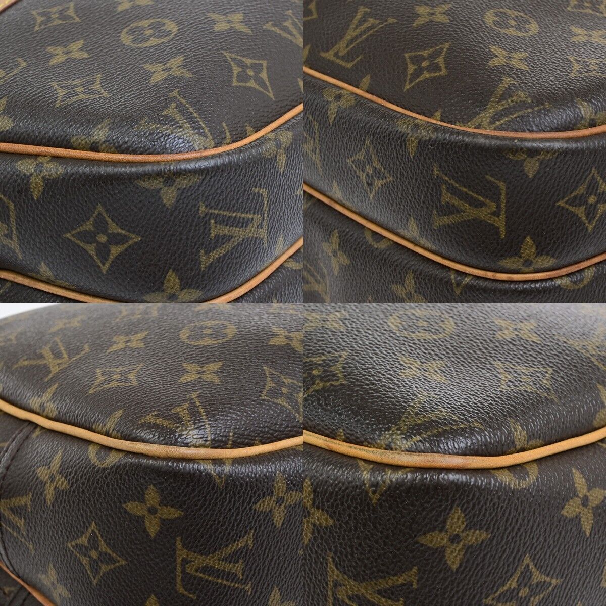 LOUIS VUITTON Reporter PM Crossbody Shoulder Bag Monogram Leather M45254 80ED531