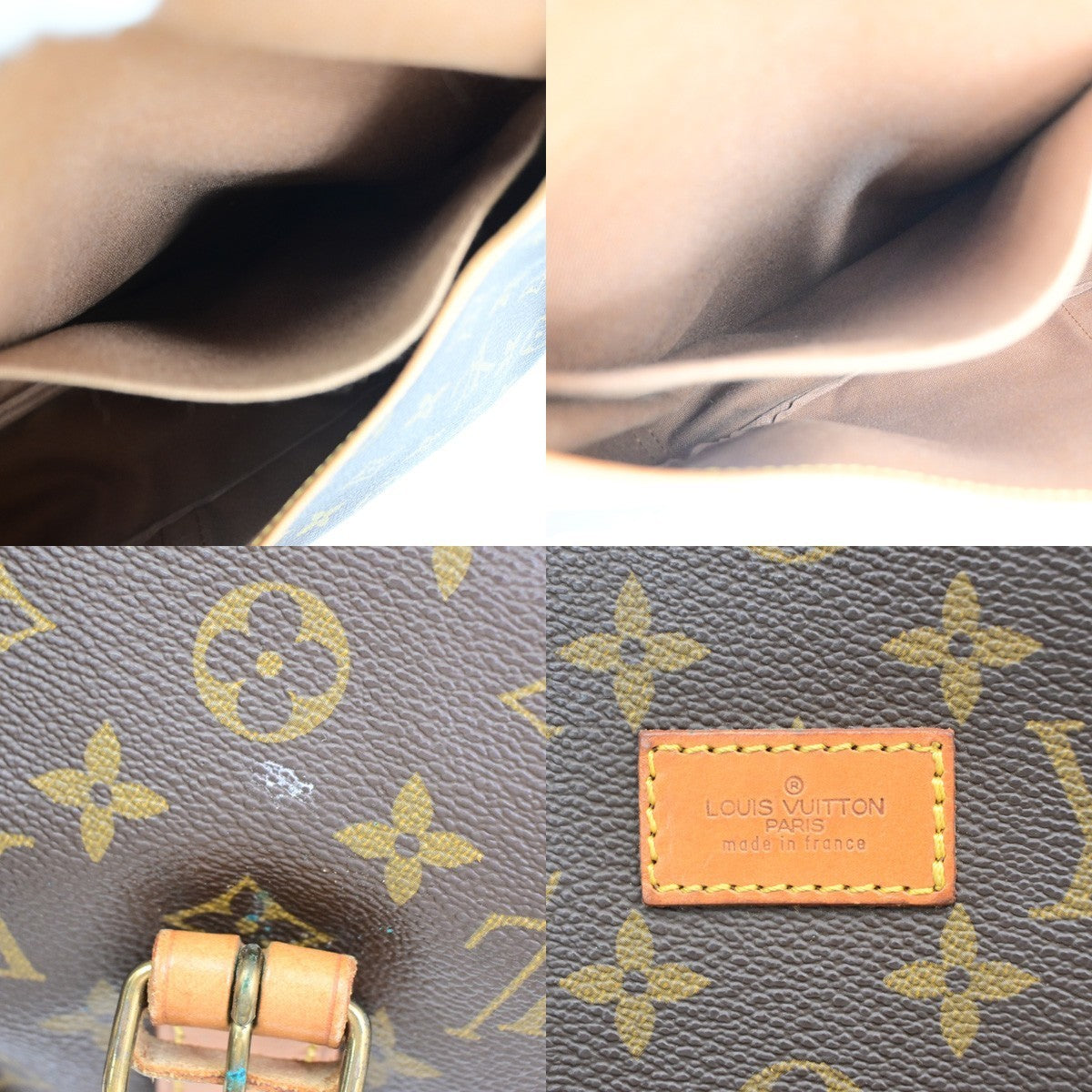 LOUIS VUITTON Saumur 35 Shoulder Bag Monogram Leather BN France M42254 84PA096