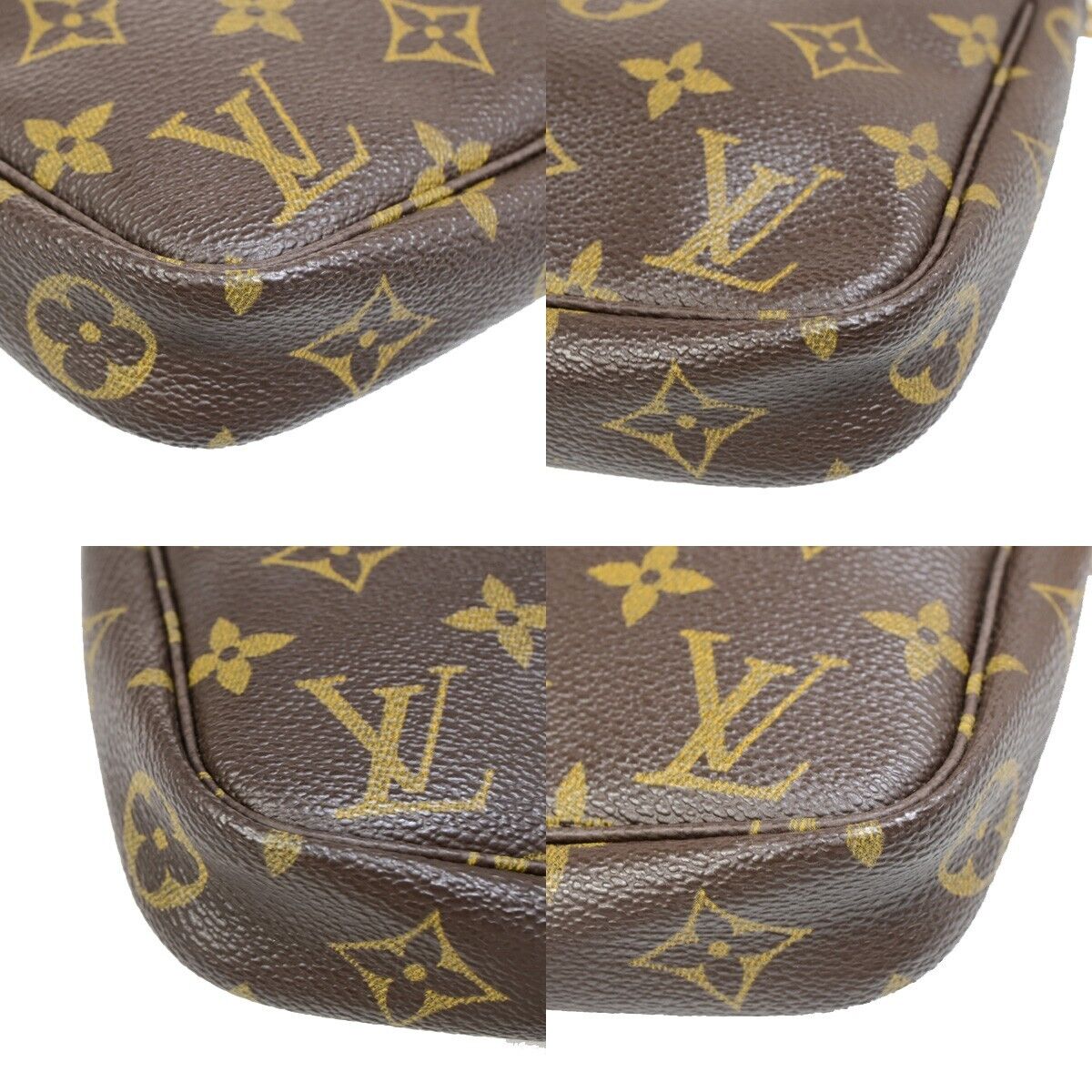 LOUIS VUITTON Pochette Accessoires Hand Bag Monogram Leather BN M51980 90EB453