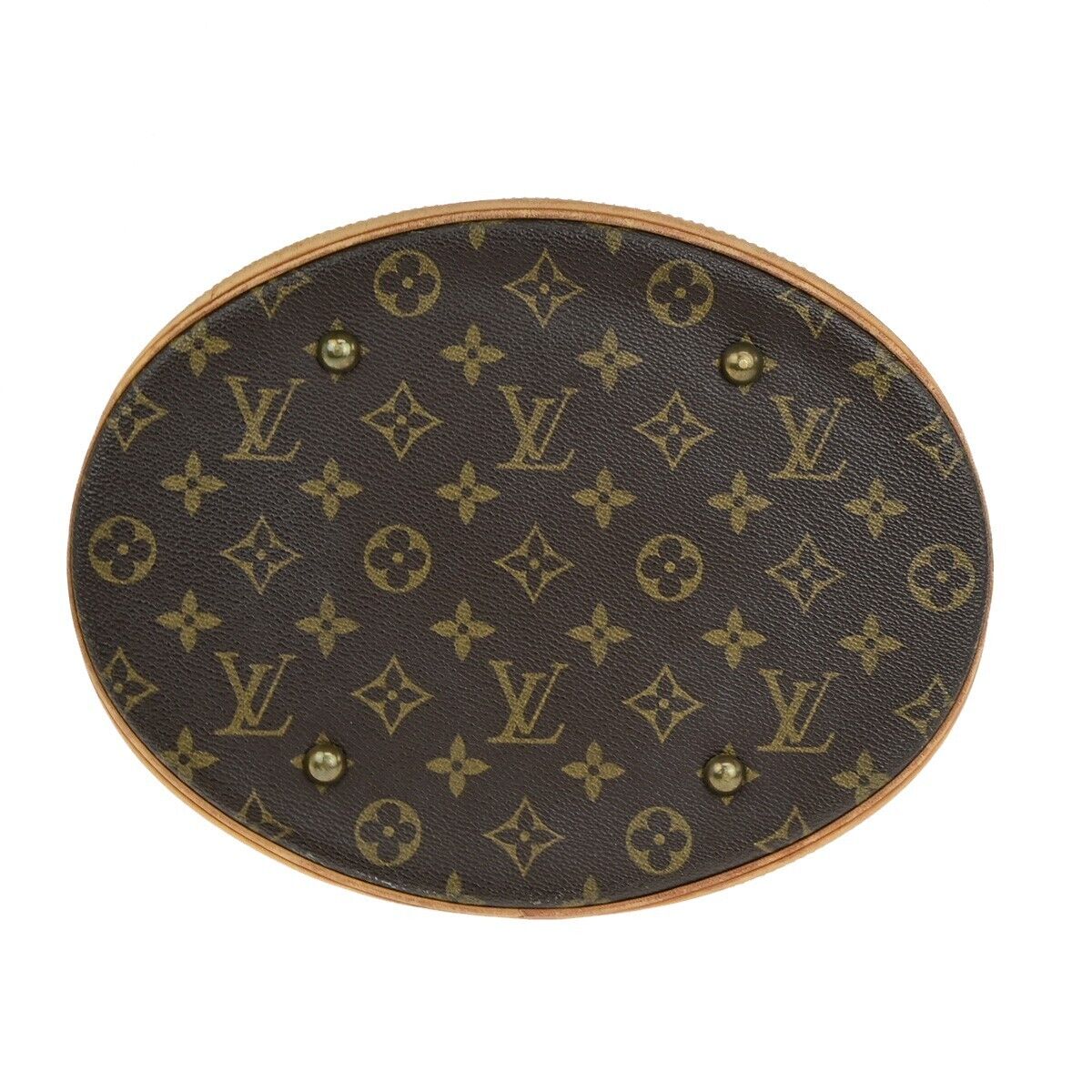 LOUIS VUITTON BUCKET GM Shoulder Tote Bag Monogram Leather Brown M42236 36ED121