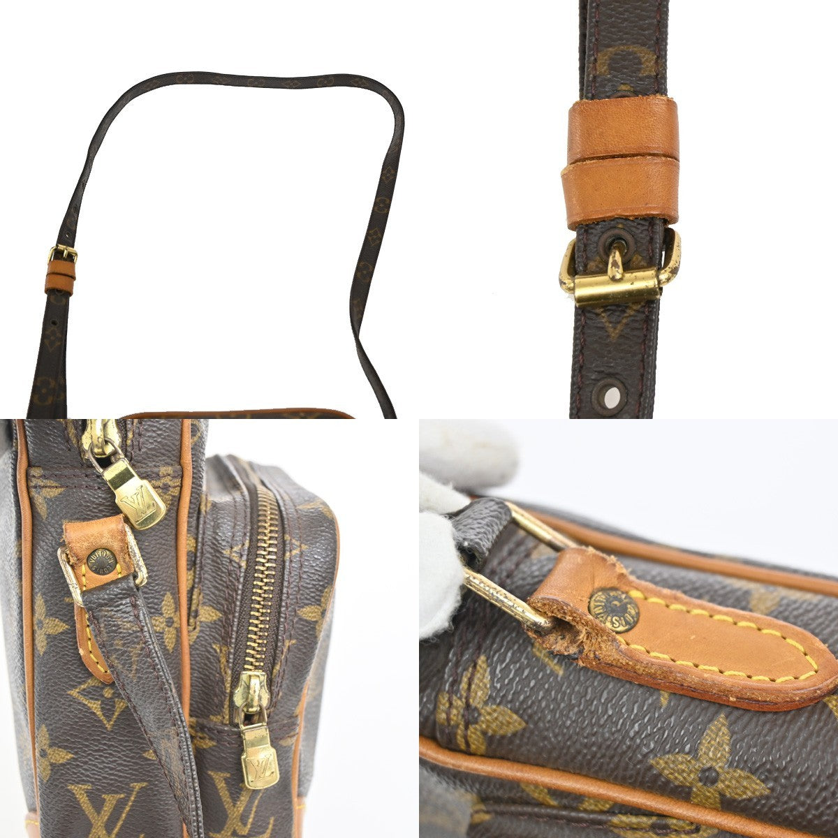 LOUIS VUITTON Amazon Crossbody Shoulder Bag Monogram Leather BN M45236 32TA047