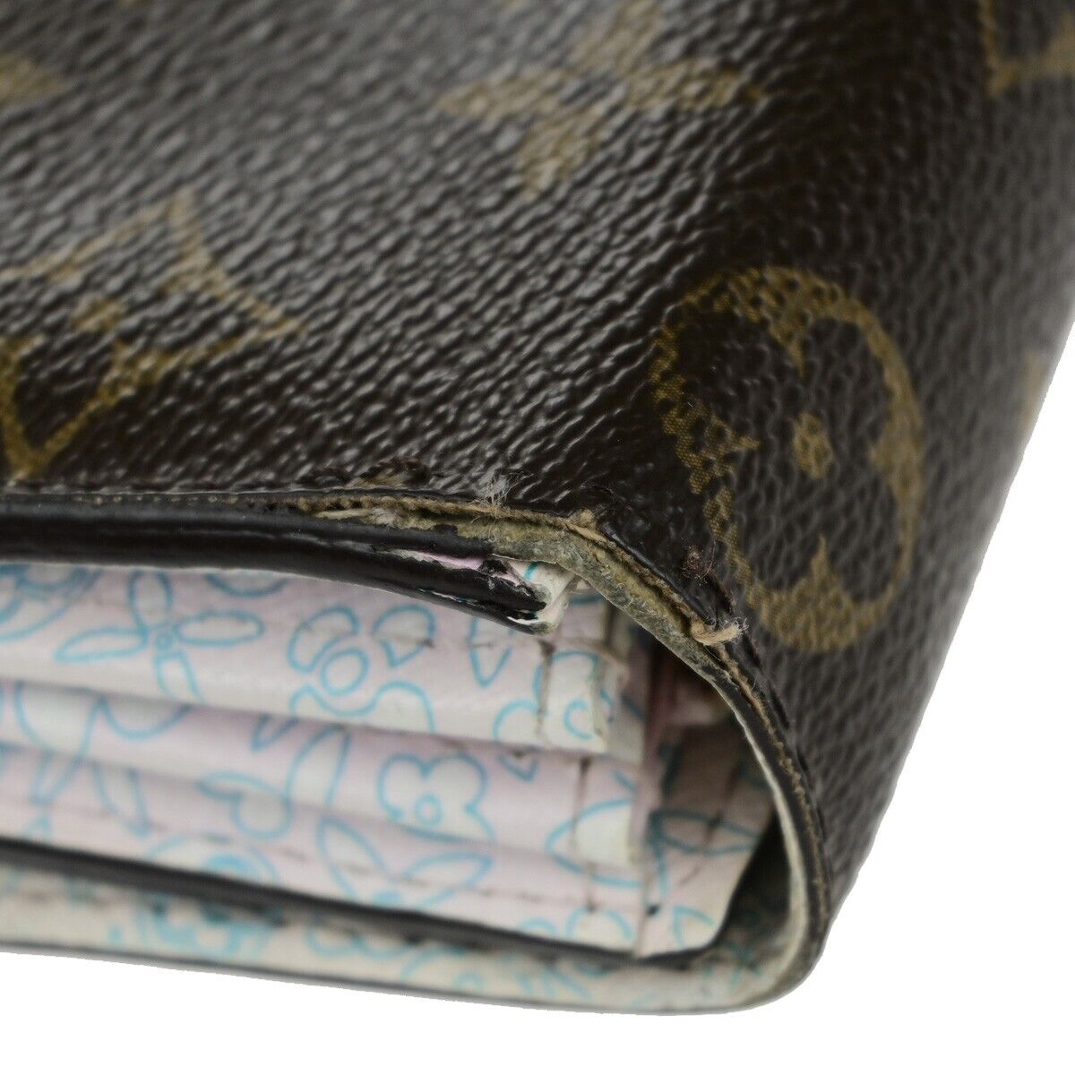 LOUIS VUITTON LV 4 Set Wallet Pen Case Monogram Epi Leather Brown Black 61KA450