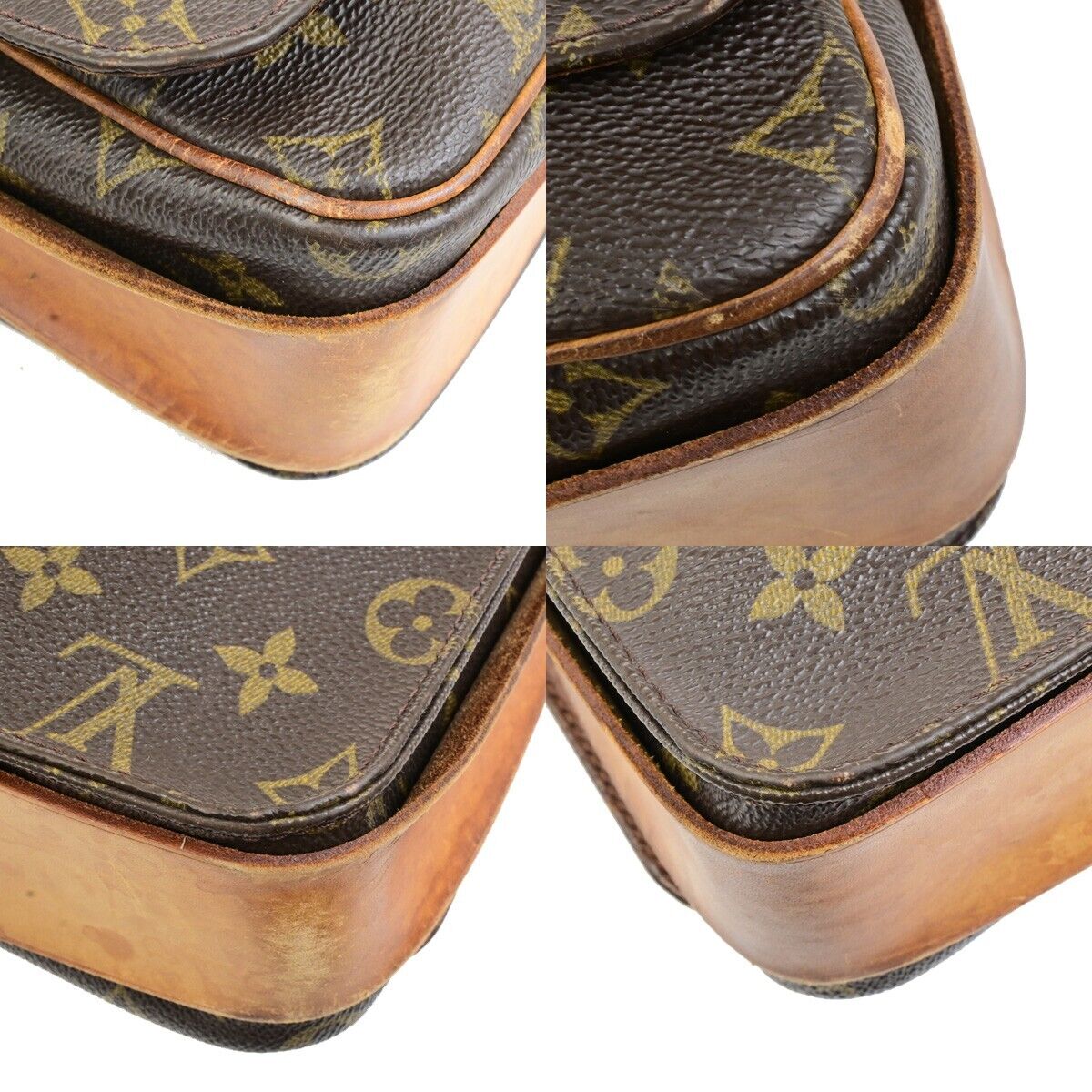 LOUIS VUITTON Cartouchiere GM Shoulder Bag Monogram Leather Brown M51252 61ED503