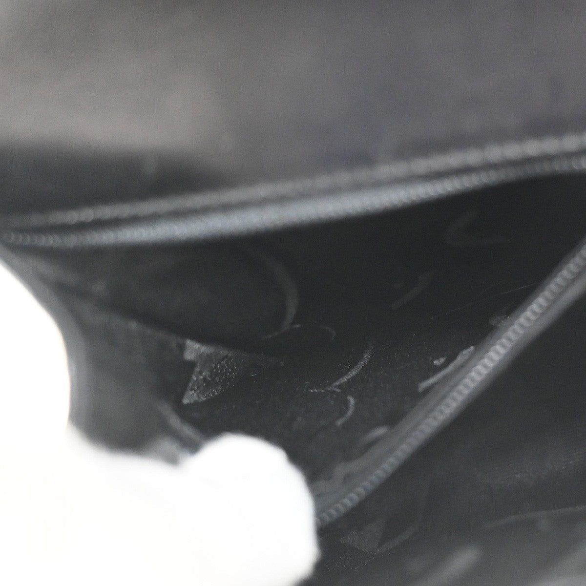 SALVATORE FERRAGAMO Logo Vara 2Way Hand Bag Canvas Leather Black GHW 85YH821