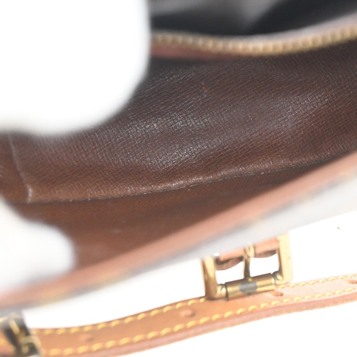 LOUIS VUITTON Chantilly PM Shoulder Bag Monogram Leather Brown M51234 80CA593