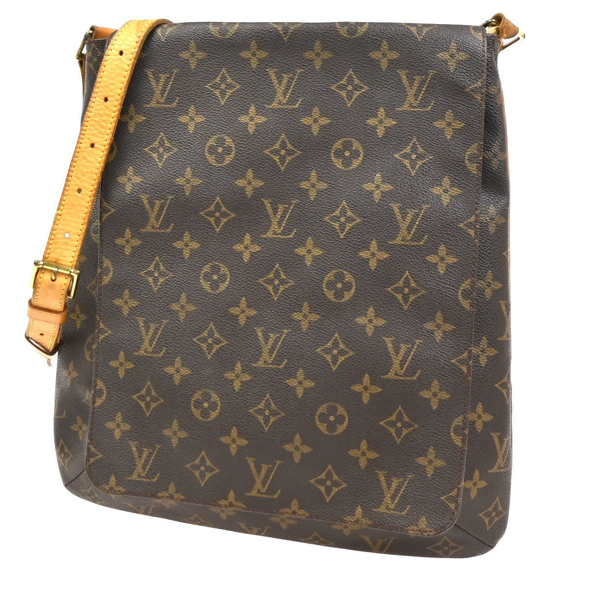 LOUIS VUITTON Musette Shoulder Bag Monogram Leather Brown France M51256 70KC930