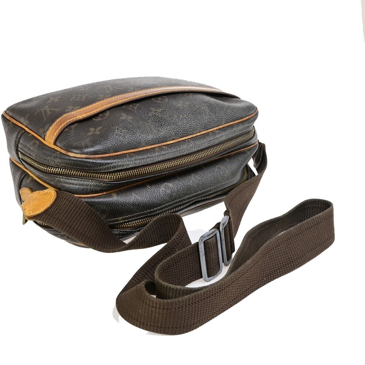 LOUIS VUITTON Reporter PM Crossbody Shoulder Bag Monogram Leather M45254 62FA874