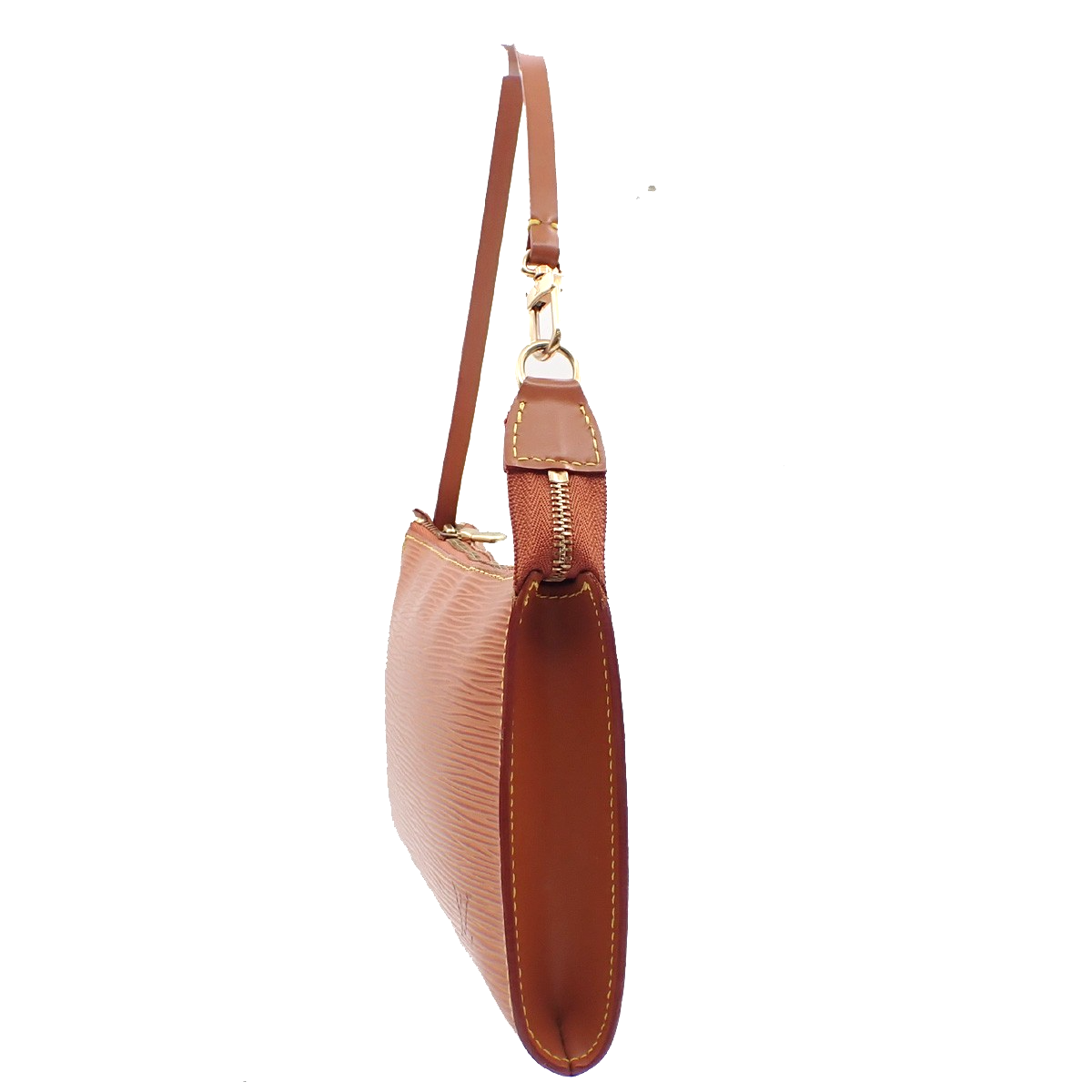 LOUIS VUITTON LV Pochette Accessoires Hand Bag Epi Leather Brown M52943 34RL832