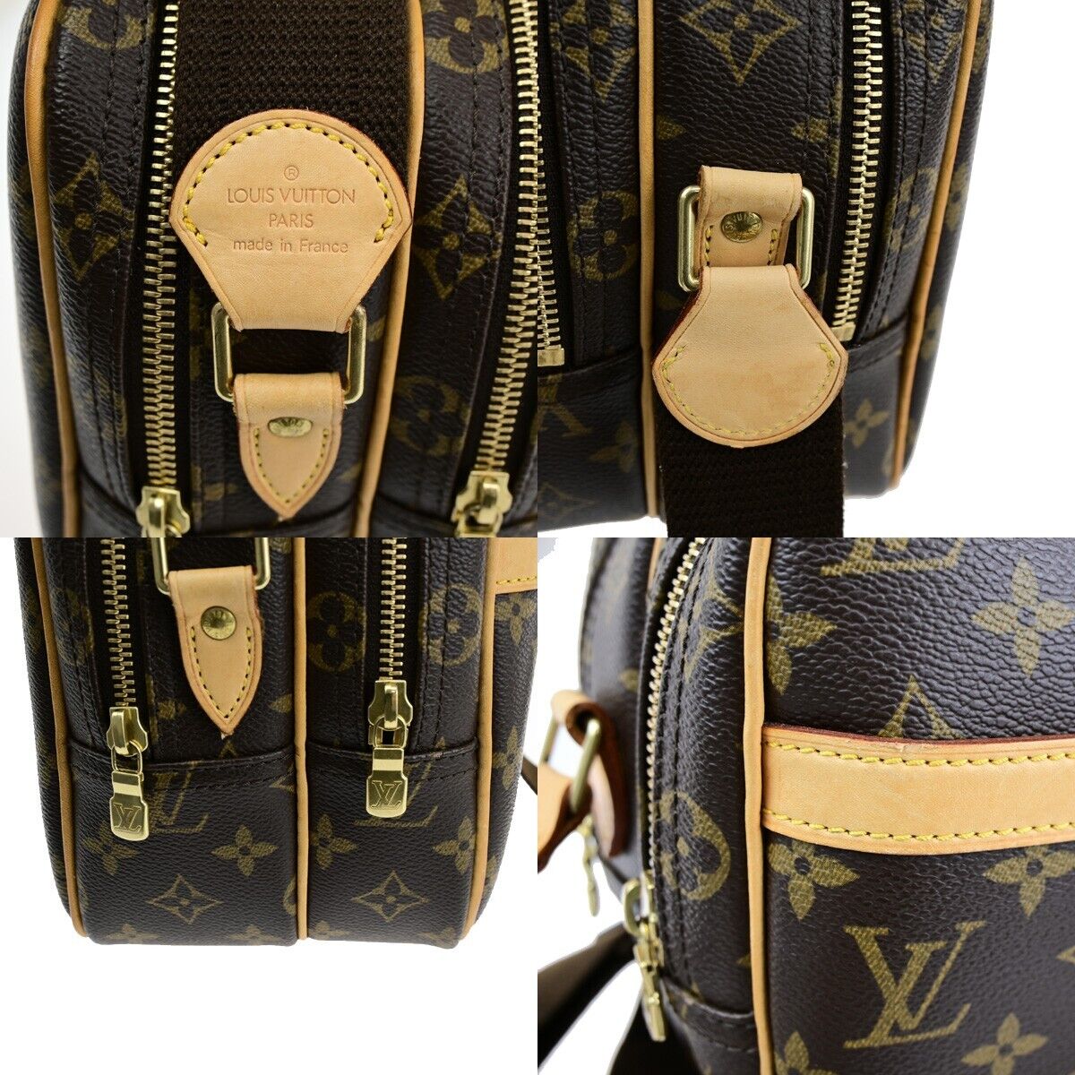 LOUIS VUITTON Reporter PM Crossbody Shoulder Bag Monogram Leather M45254 95ED088