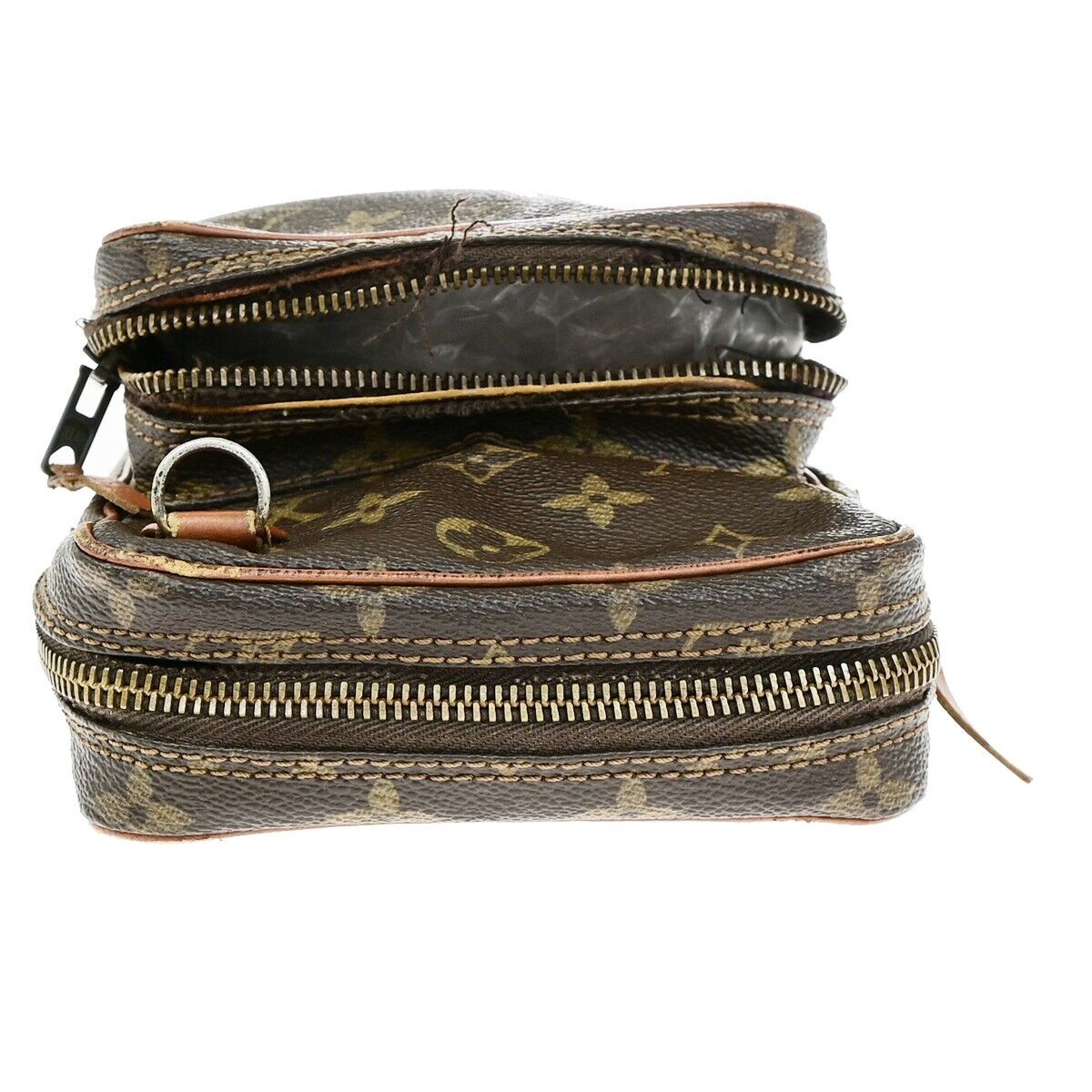 LOUIS VUITTON Mini Amazon Shoulder Bag Monogram Leather Brown M45238 09EE016