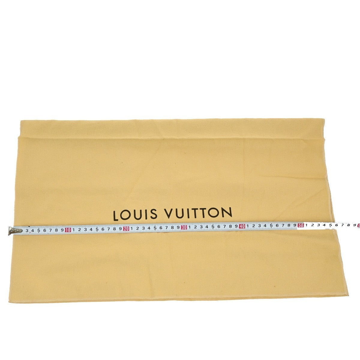 LOUIS VUITTON Logo 10 Set Dust Bag Canvas Cotton Beige Brown 08KB597