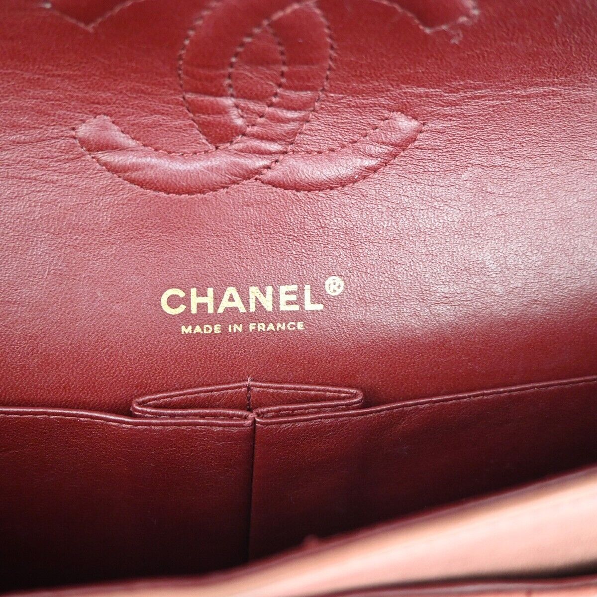 CHANEL CC Matelasse 25 Double Flap Chain Shoulder Bag Leather Gradation 359RJ649