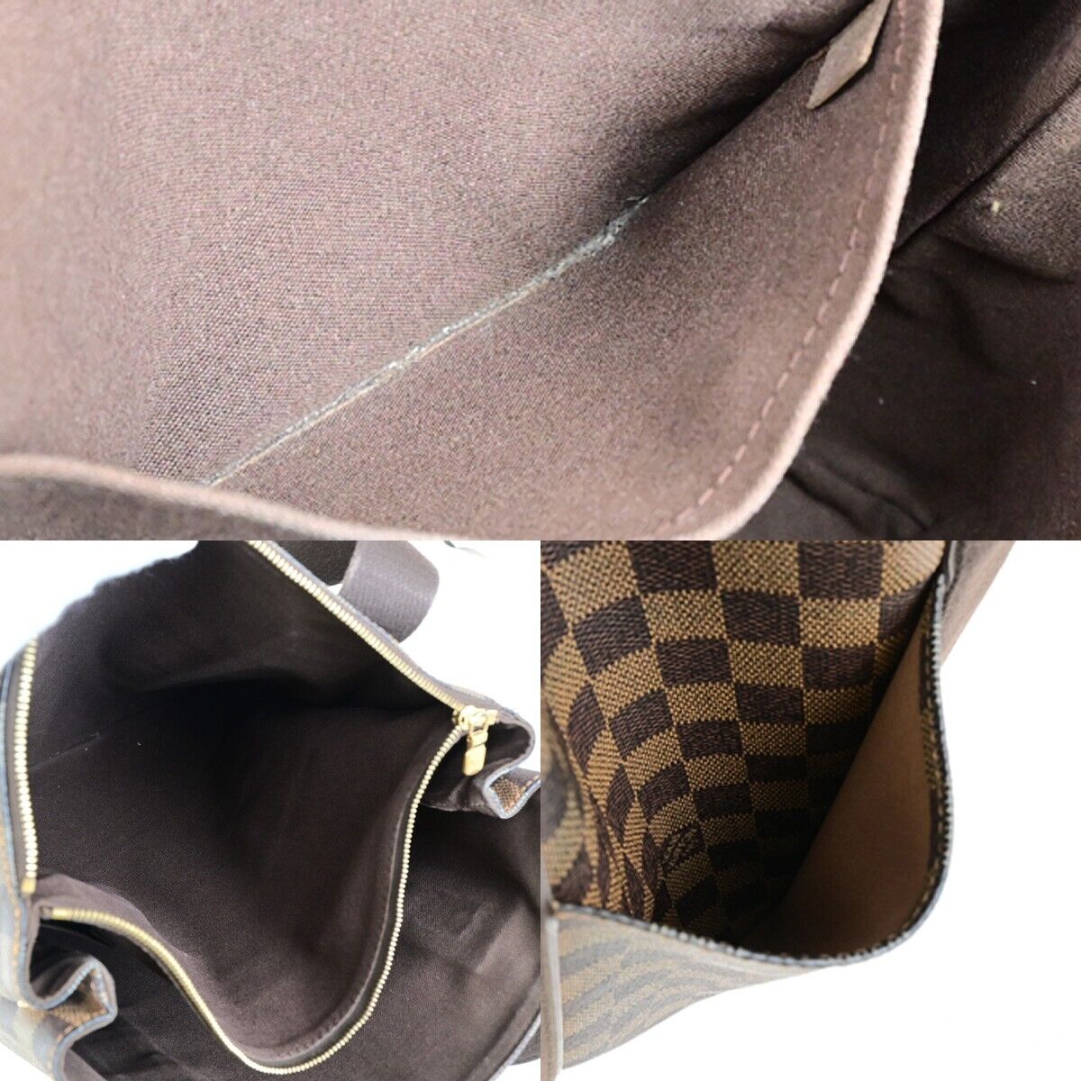 LOUIS VUITTON Cabas Beaubourg Shoulder Bag Damier Ebene Leather N52006 97FB180