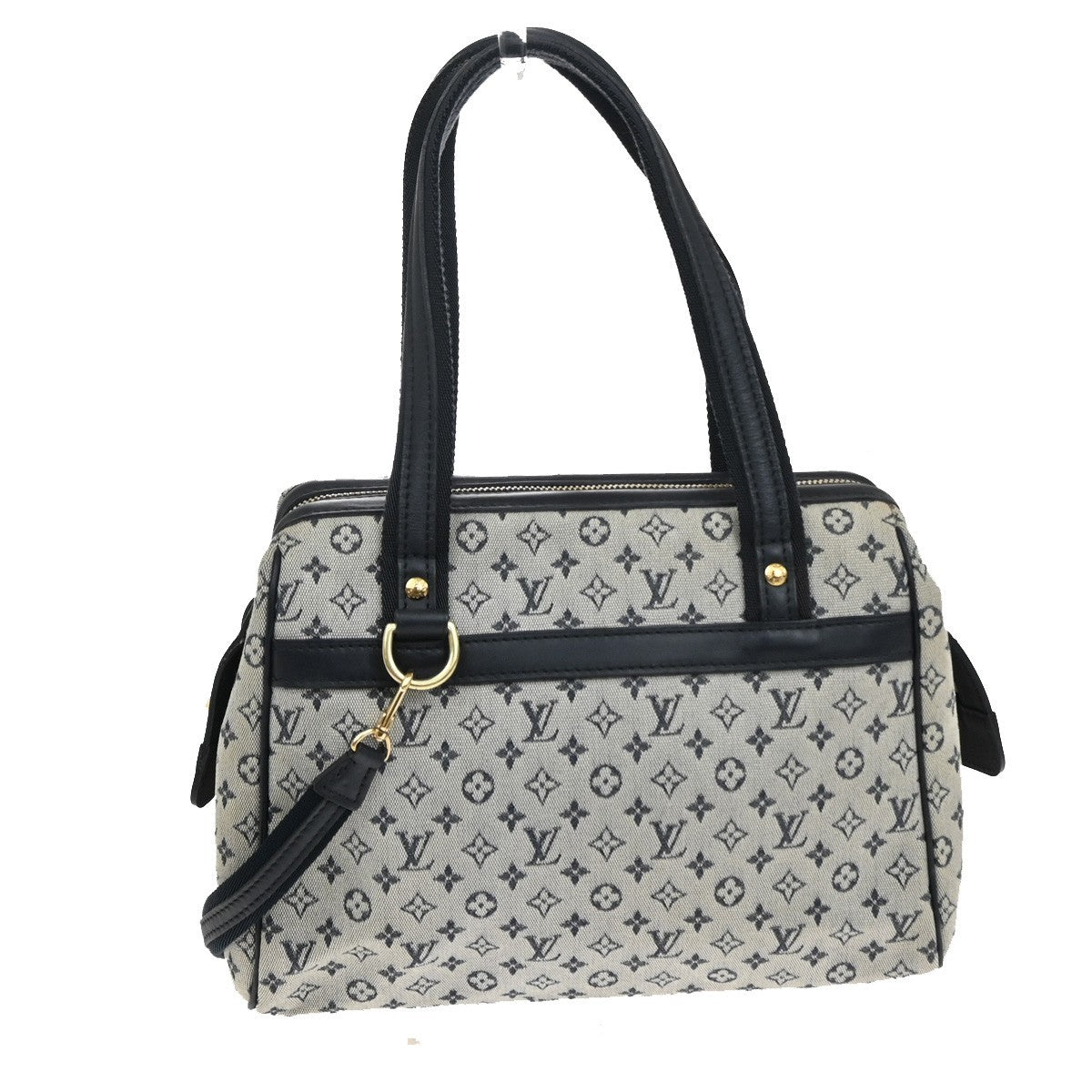 LOUIS VUITTON Josephine PM Hand Bag Monogram Mini Canvas Blue M92214 84FB976