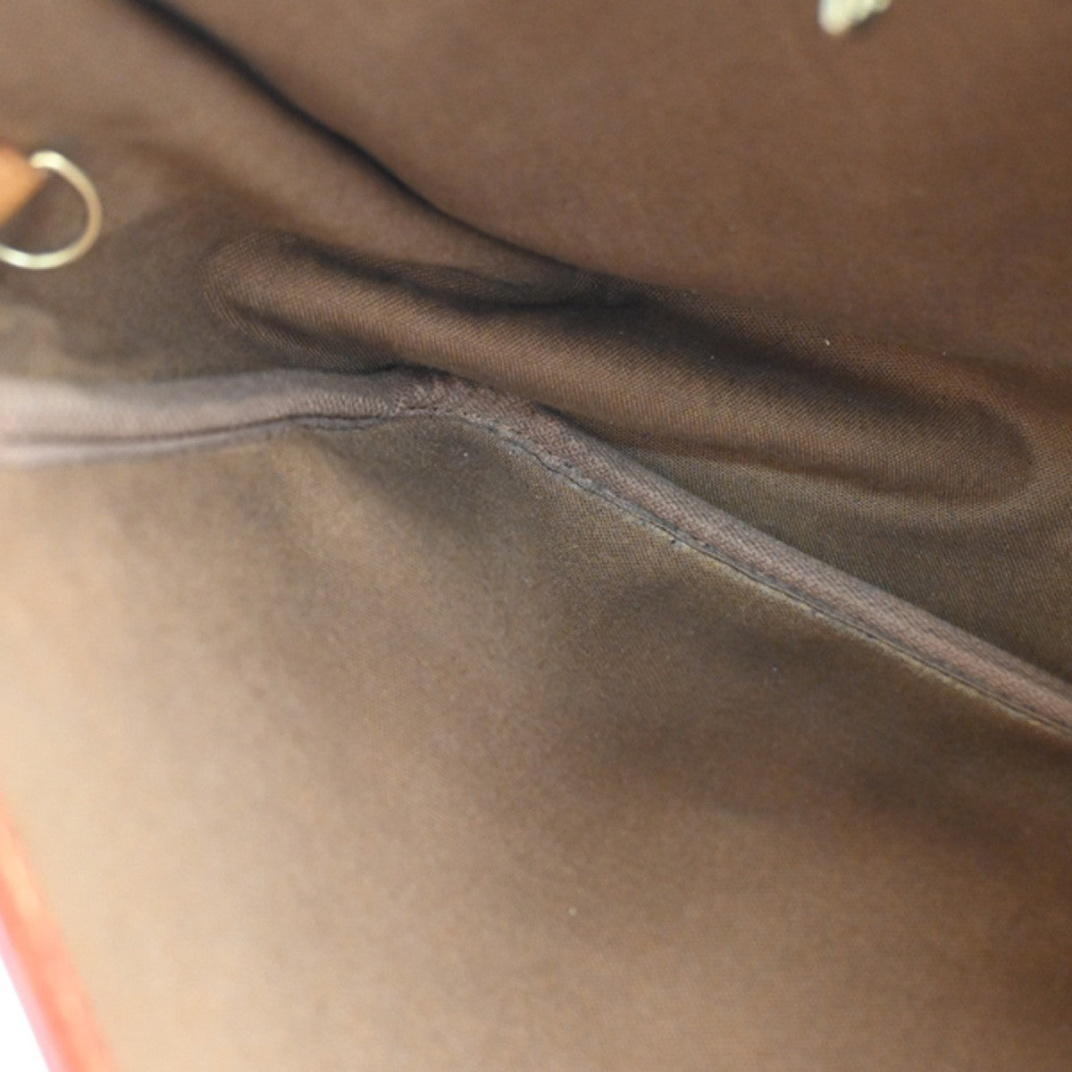 LOUIS VUITTON Gibeciere MM Shoulder Bag Monogram Leather Brown M42247 66SA102