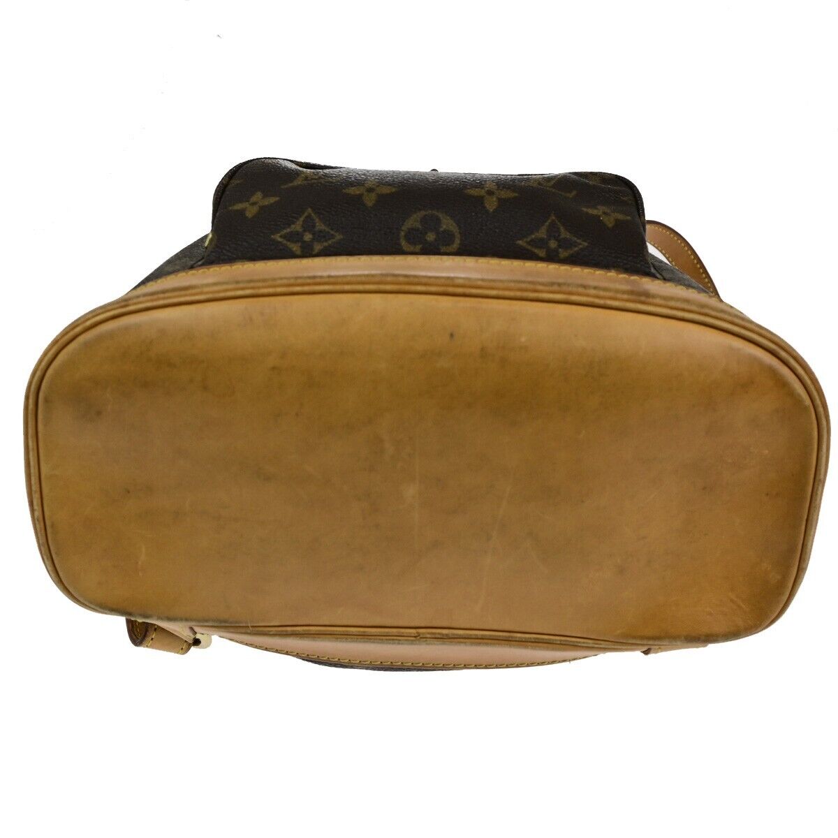 LOUIS VUITTON Montsouris MM Backpack Bag Monogram Leather Brown M51136 79SJ596