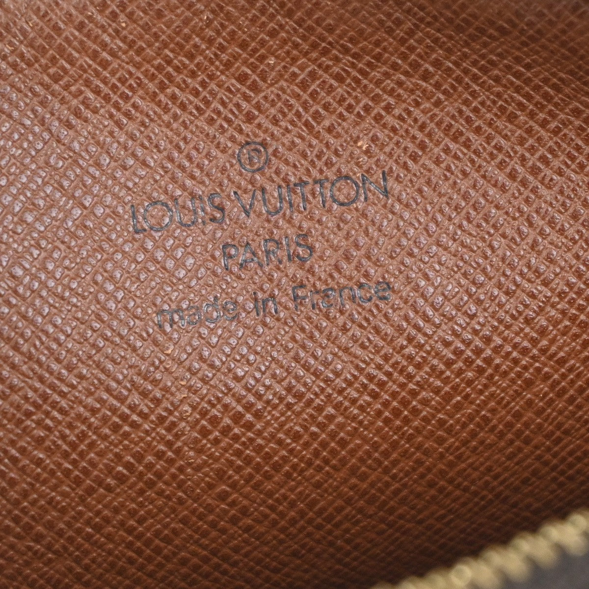 LOUIS VUITTON Danube Shoulder Bag Monogram Leather Brown France M45266 83KC783