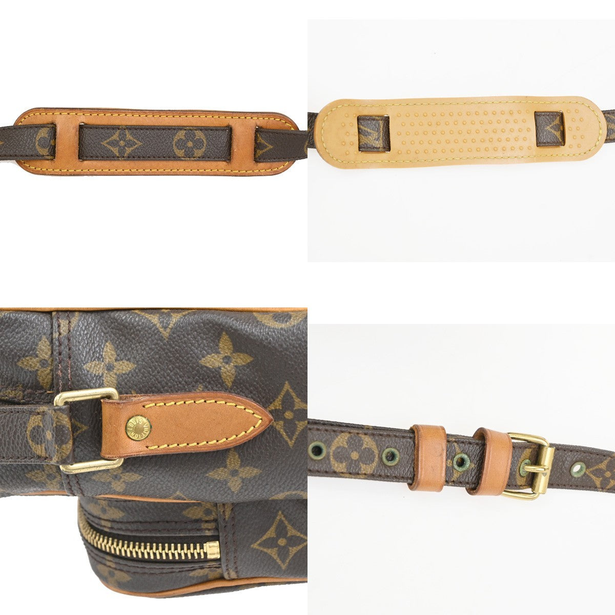 LOUIS VUITTON Nile Crossbody Shoulder Bag Monogram Leather Brown M45244 73TA643