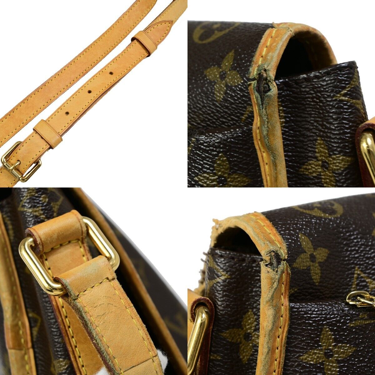 LOUIS VUITTON Menilmontant MM Shoulder Bag Monogram Leather BN M40473 80EB597