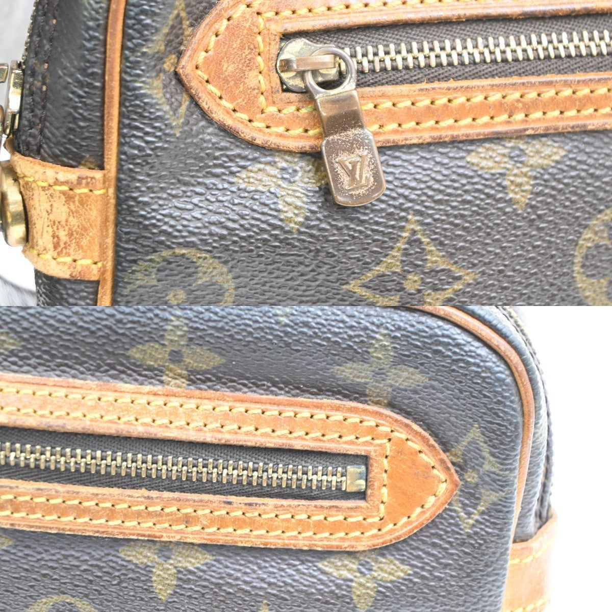 LOUIS VUITTON Marly Dragonne GM Clutch Hand Bag Monogram Brown M51825 67KC558