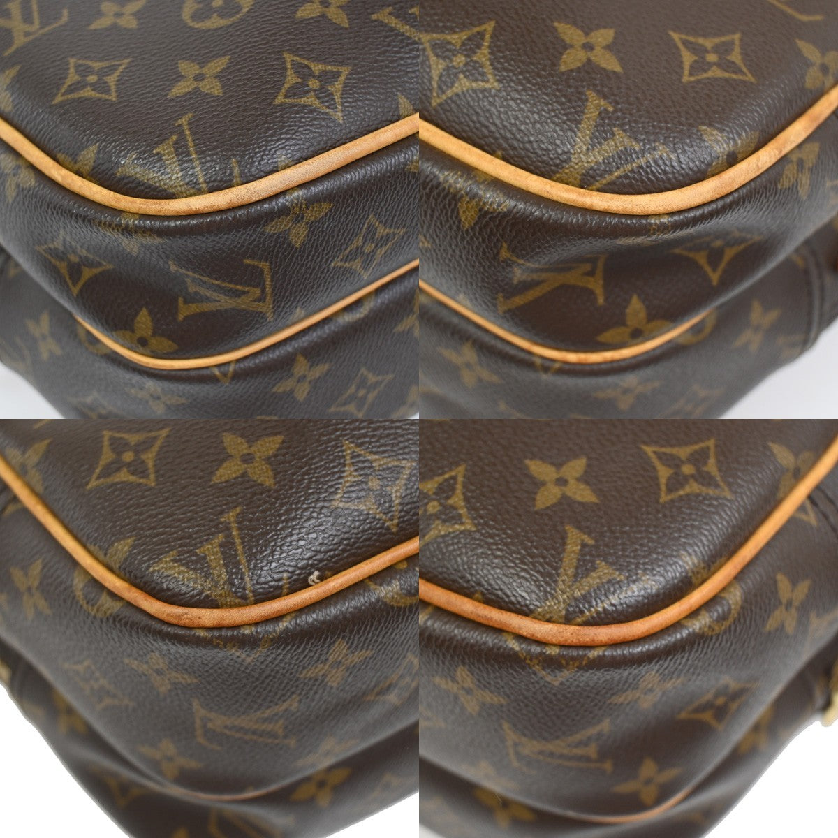 LOUIS VUITTON Reporter PM Crossbody Shoulder Bag Monogram Leather M45254 76TA597