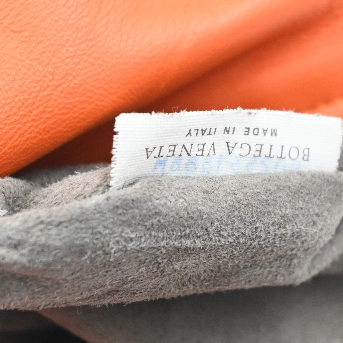 BOTTEGA VENETA Logo Intrecciato Shoulder Hand Bag Leather Orange Italy 95MA530