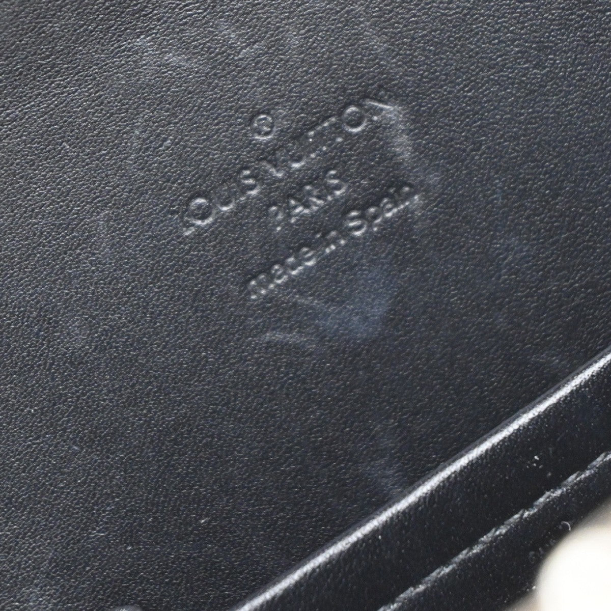 LOUIS VUITTON Ange Hand Bag Damier Vernis Leather Black Silver M92103 75KB434