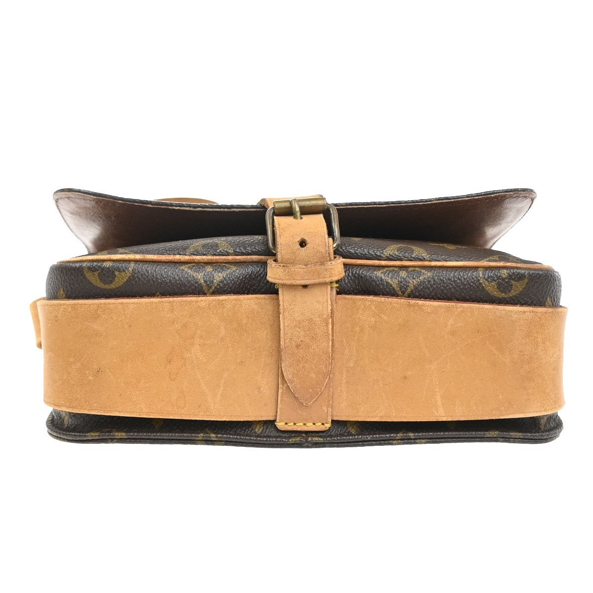LOUIS VUITTON Cartouchiere MM Shoulder Bag Monogram Leather Brown M51253 70MA497