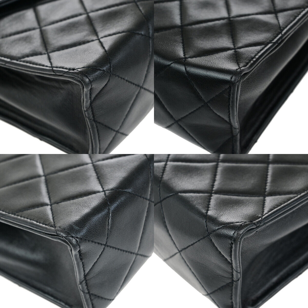 CHANEL CC Mini Matelasse Chain Shoulder Bag Leather Black GHW Vintage 641RK565