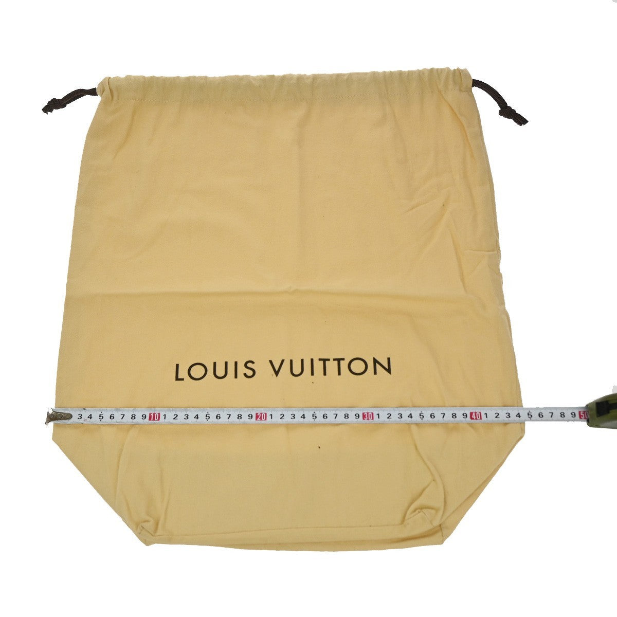 LOUIS VUITTON Logo 10 Set Drawstring Dust Bag Canvas Cotton Beige Brown 09YH868