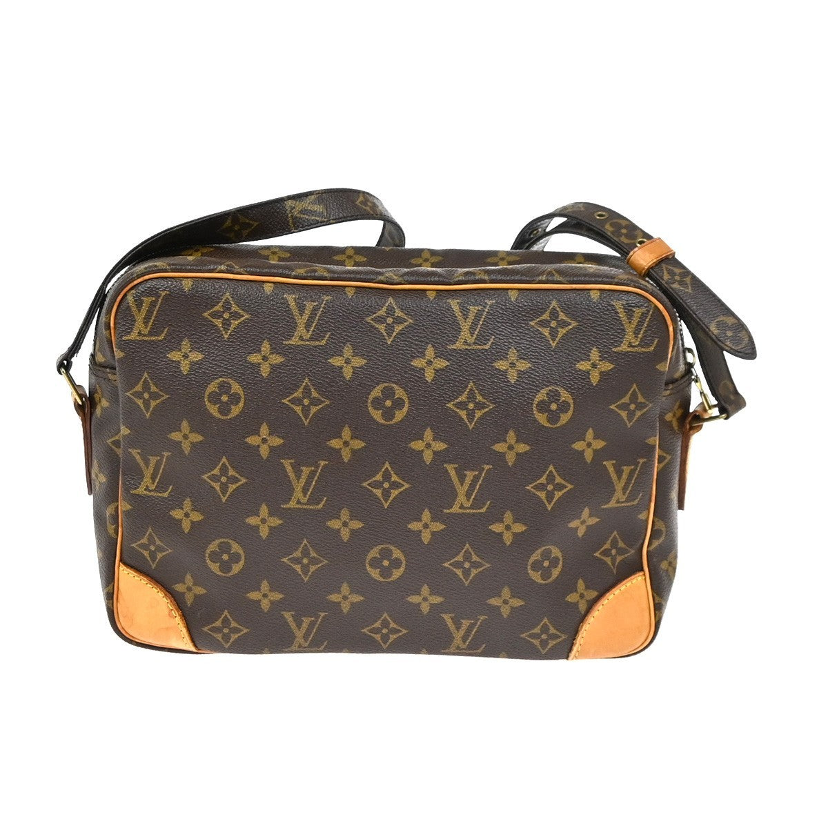 LOUIS VUITTON Nile Crossbody Shoulder Bag Monogram Leather Brown M45244 77YJ009