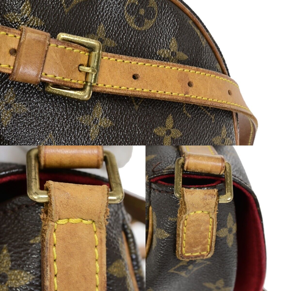 LOUIS VUITTON LV Tambourine Shoulder Bag Monogram Leather Brown M51179 73HC027