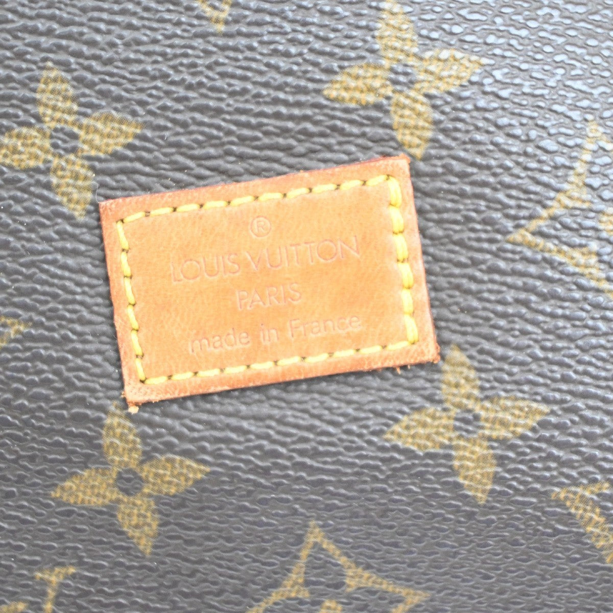 LOUIS VUITTON Logo Saumur 30 Shoulder Bag Monogram Leather Brown M42256 73MA362