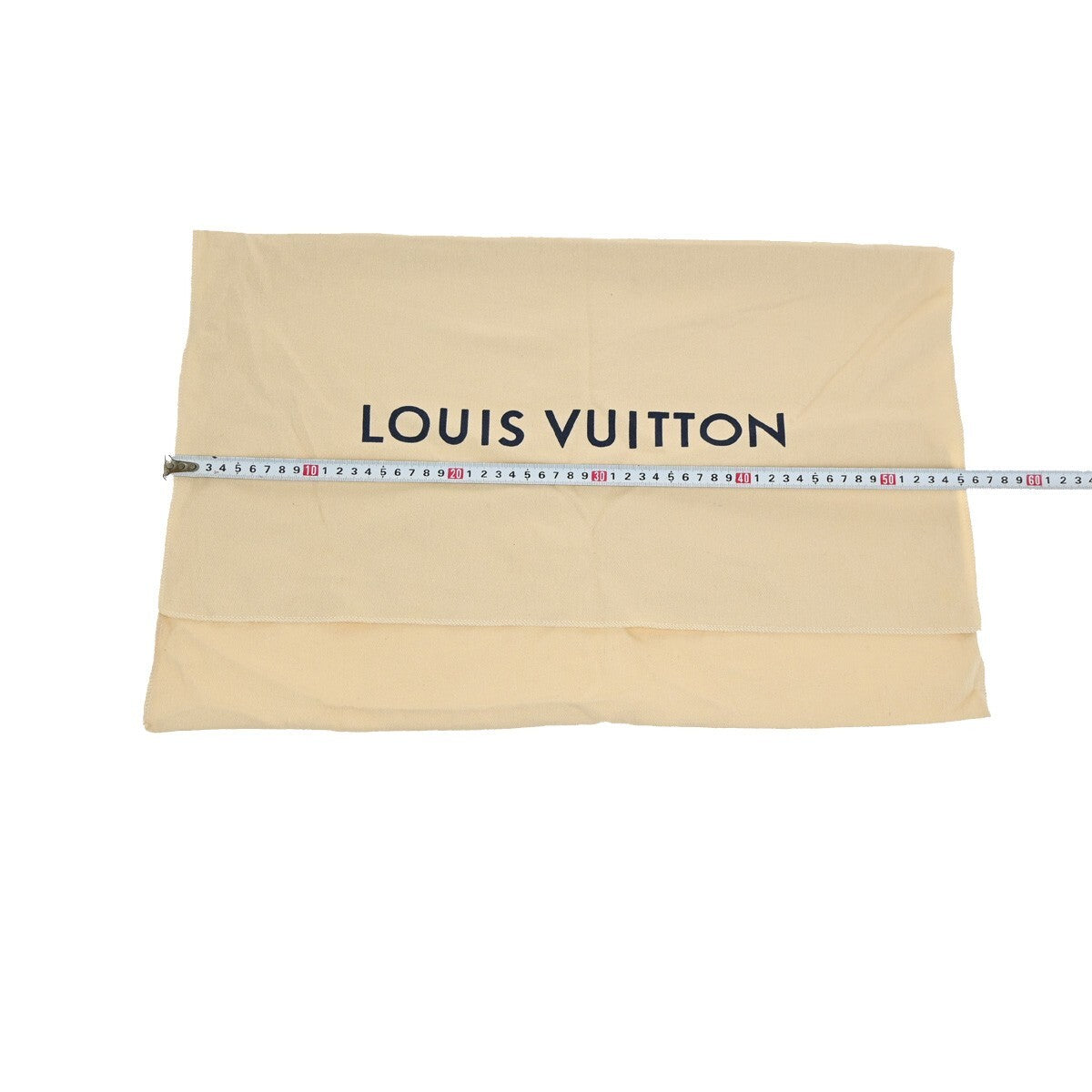LOUIS VUITTON Logo 10 Set Dust Bag Drawstring Canvas Cotton Beige Brown 09EE161