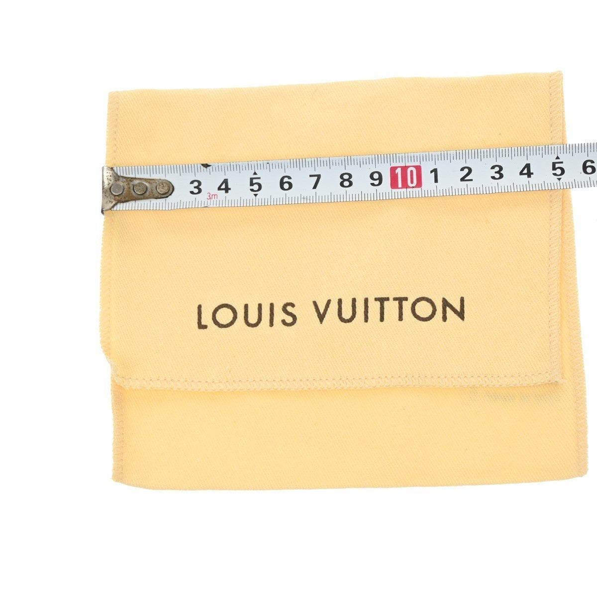 LOUIS VUITTON Logo 10 Set Dust Bag Drawstring Canvas Cotton Beige Brown 09TA385