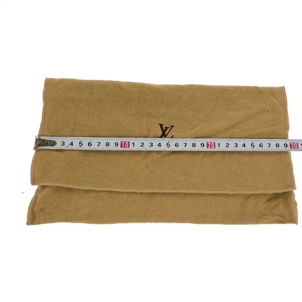 LOUIS VUITTON Logo 10 Set Dust Bag Drawstring Canvas Cotton Beige Brown 08SJ623