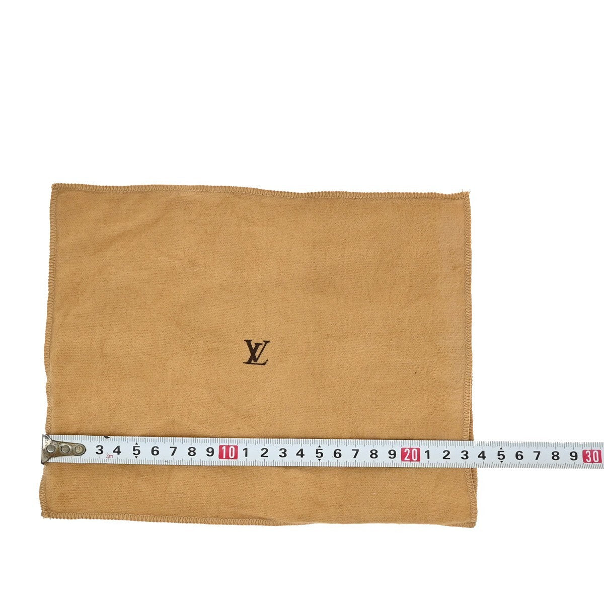 LOUIS VUITTON Logo 10 Set Dust Bag Drawstring Canvas Cotton Beige Brown 09EE130