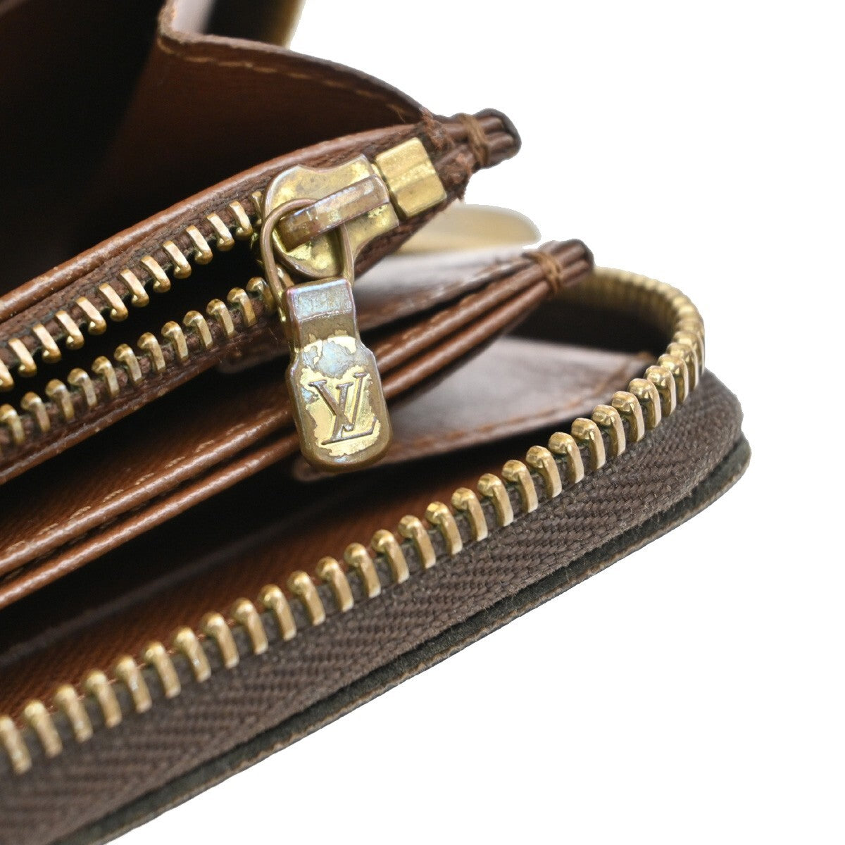 LOUIS VUITTON Zippy Wallet Long Bifold Monogram Leather Brown M60017 67EE177