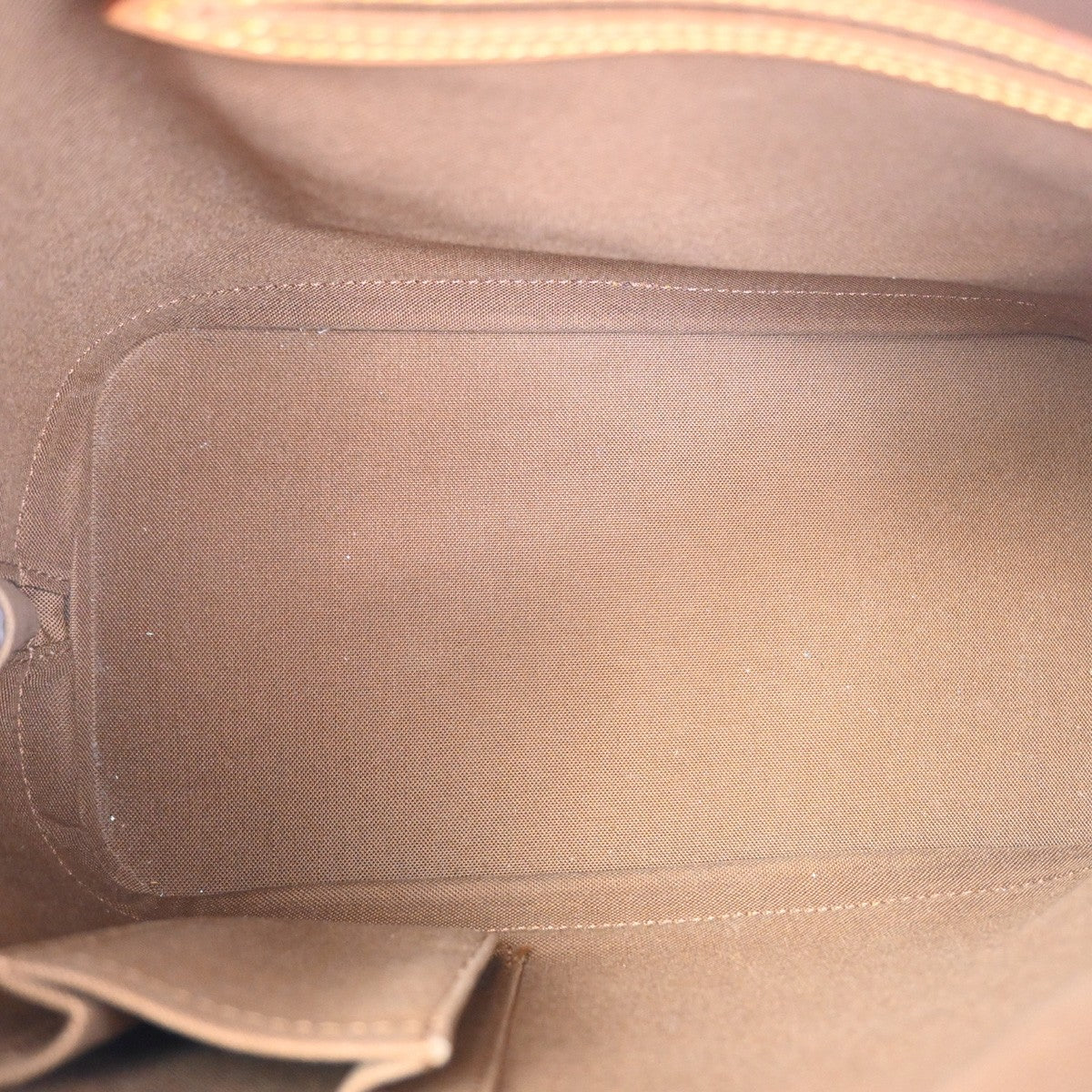 LOUIS VUITTON LV Logo Alma Hand Bag Monogram Leather Brown France M51130 73TA598