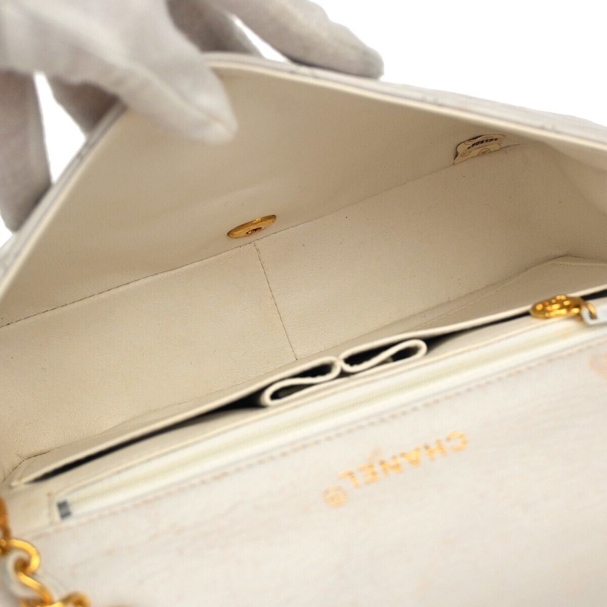 CHANEL CC Logo Matelasse 23 Chain Shoulder Bag Leather WE GHW Vintage 657RH323